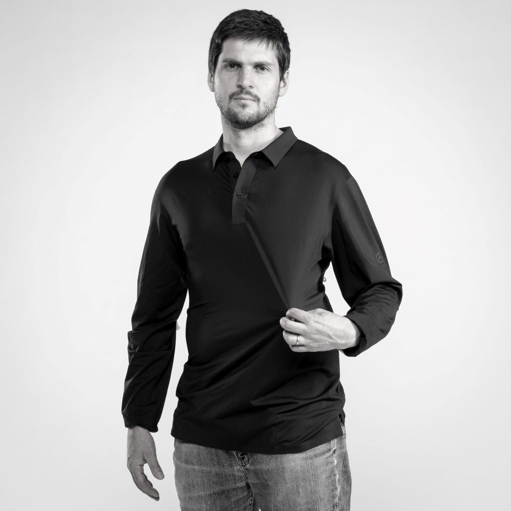All Rounder Polo Shirt Long Sleeve（Men） – Graphene-X Japan