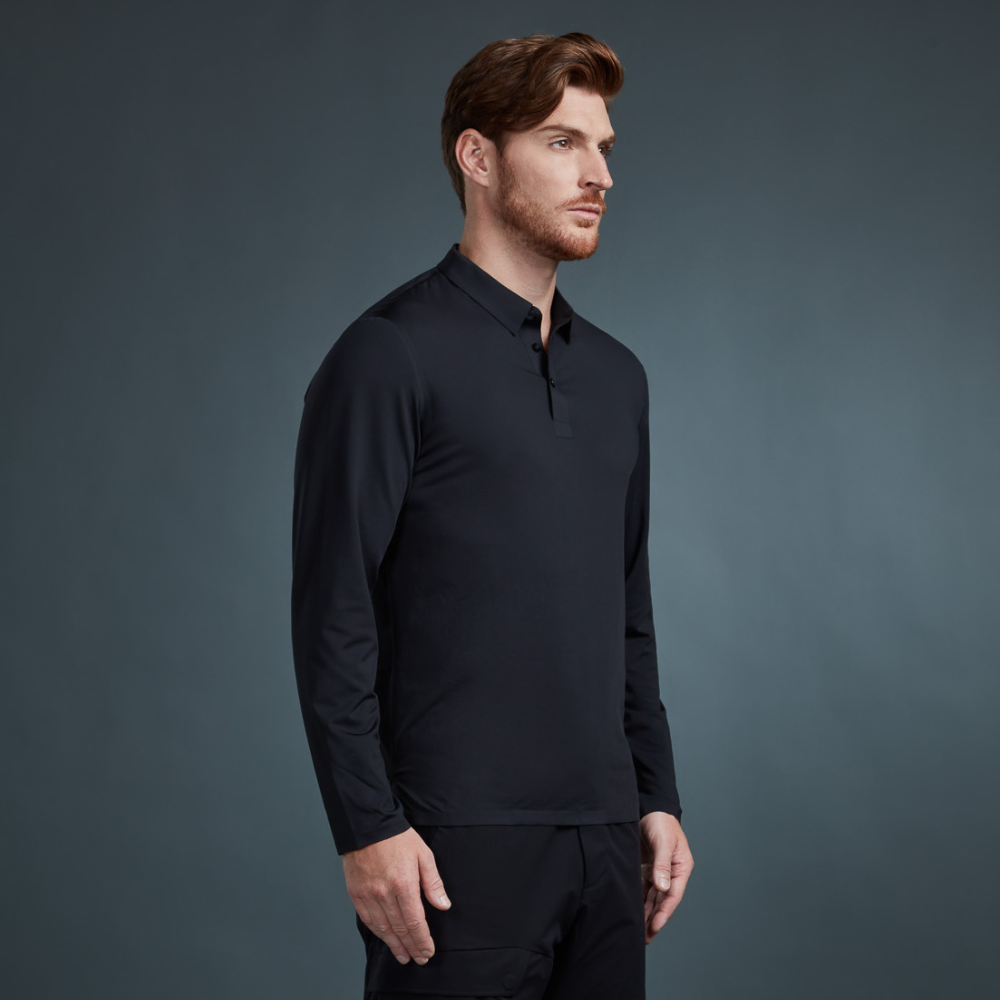 All Rounder Polo Shirt Long Sleeve（Men） – Graphene-X Japan