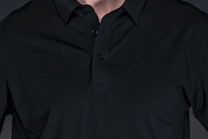Long Sleeve Polo Golfickers 黒 長袖ポロシャツ　M Long Sleeve Polo Golfickers 黒 長袖ポロシャツ M Long Sleeve Polo